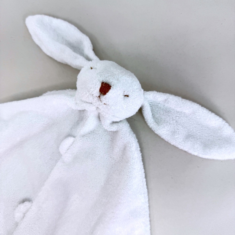 Angel Dear White Bunny Lovey Plush Security Blanket Rabbit Baby Lovie